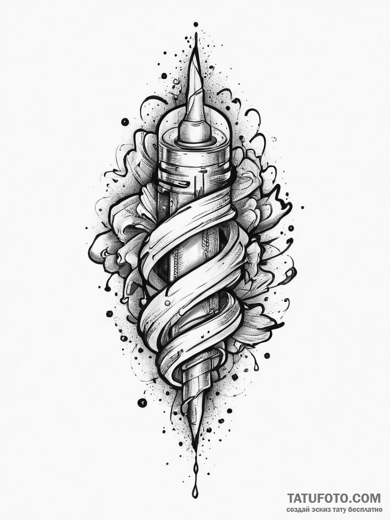 Tattoo sketch cosmic past, ink illustration f... - эскиз тату (№1756297211_0, 27.08.2025 12:20) — Tatufoto.com