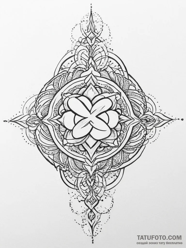 Tattoo sketch divine union - эскиз тату (№1756301214_0, 27.08.2025 13:26) — Tatufoto.com