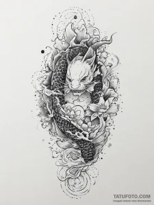 Tattoo sketch foot, concept art for tattoo, i... - эскиз тату (№1756303946_0, 27.08.2025 14:12) — Tatufoto.com