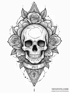Tattoo sketch abstract military emblem, tatto... - эскиз тату (№1756305542_0, 27.08.2025 14:39) — Tatufoto.com