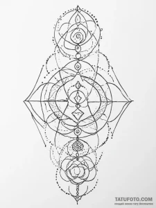 Tattoo sketch seven chakra path - эскиз тату (№1756305937_0, 27.08.2025 14:45) — Tatufoto.com