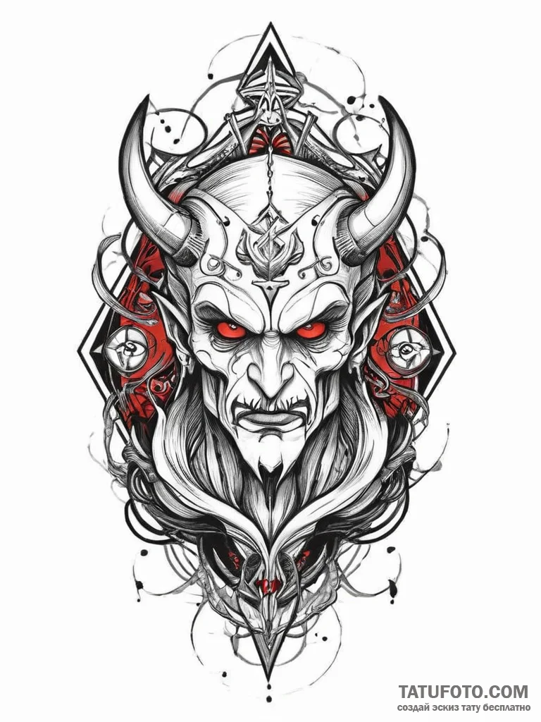 Tattoo sketch gothic демоны, ink illustration... - эскиз тату (№1756306139_0, 27.08.2025 14:48) — Tatufoto.com