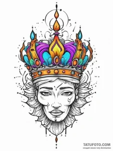 Tattoo sketch crown, tattoo flash sheet desig... - эскиз тату (№1756307894_0, 27.08.2025 15:18) — Tatufoto.com
