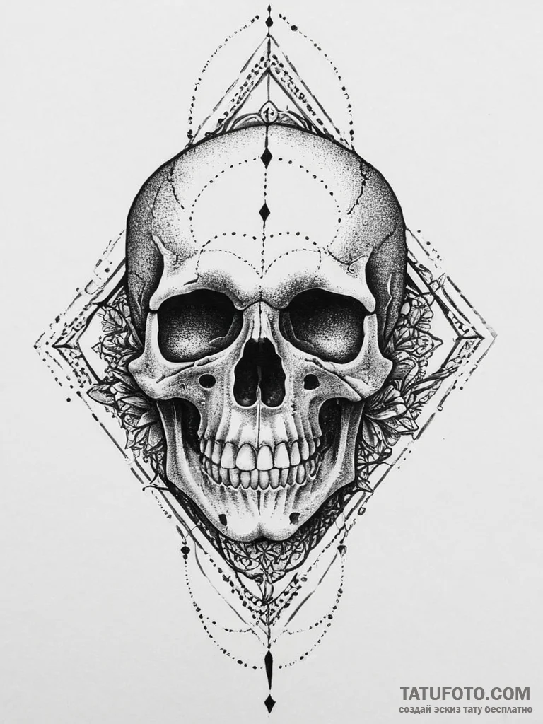 Tattoo sketch crying skull, tattoo sketch des... - эскиз тату (№1756310041_0, 27.08.2025 15:54) — Tatufoto.com