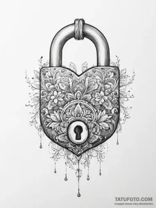 Tattoo sketch lock - эскиз тату (№1756310828_0, 27.08.2025 16:07) — Tatufoto.com