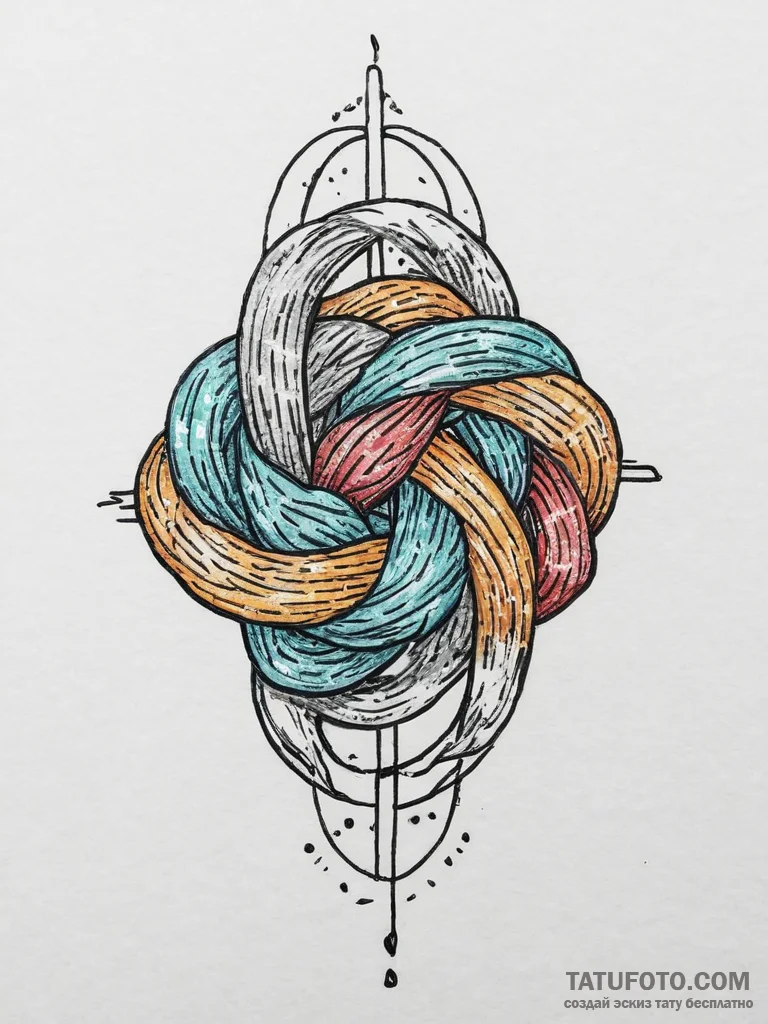 Tattoo sketch knot, tattoo flash sheet design... - эскиз тату (№1756312793_0, 27.08.2025 16:39) — Tatufoto.com