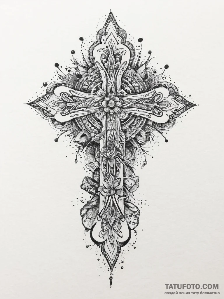 Tattoo sketch узор в виде пера, tattoo flash... - эскиз тату (№1756313785_0, 27.08.2025 16:56) — Tatufoto.com