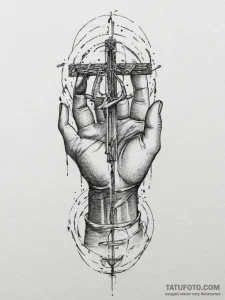 Tattoo sketch hands with a sailor, tattoo lin... - эскиз тату (№1756315226_0, 27.08.2025 17:20) — Tatufoto.com
