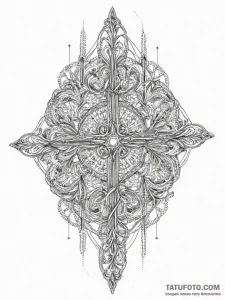 Tattoo sketch knitting a pair of knitting nee... - эскиз тату (№1756317590_0, 27.08.2025 17:59) — Tatufoto.com
