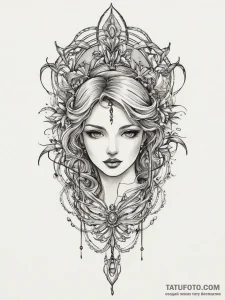 Tattoo sketch silver, tattoo sketch design, n... - эскиз тату (№1756320363_0, 27.08.2025 18:46) — Tatufoto.com
