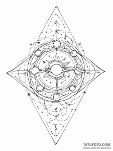 Tattoo sketch cosmic portrayal - эскиз тату (№1756323552_0, 27.08.2025 19:39) — Tatufoto.com