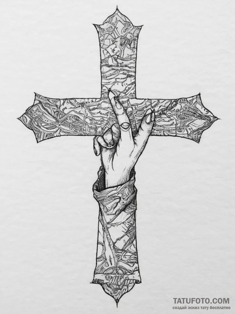 Tattoo sketch hands with a map, tattoo sketch... - эскиз тату (№1756324570_0, 27.08.2025 19:56) — Tatufoto.com