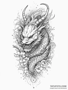 Tattoo sketch chimera, tattoo drawing outline... - эскиз тату (№1756325782_0, 27.08.2025 20:16) — Tatufoto.com
