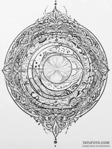 Tattoo sketch cosmic sphere, tattoo sketch de... - эскиз тату (№1756328576_0, 27.08.2025 21:02) — Tatufoto.com