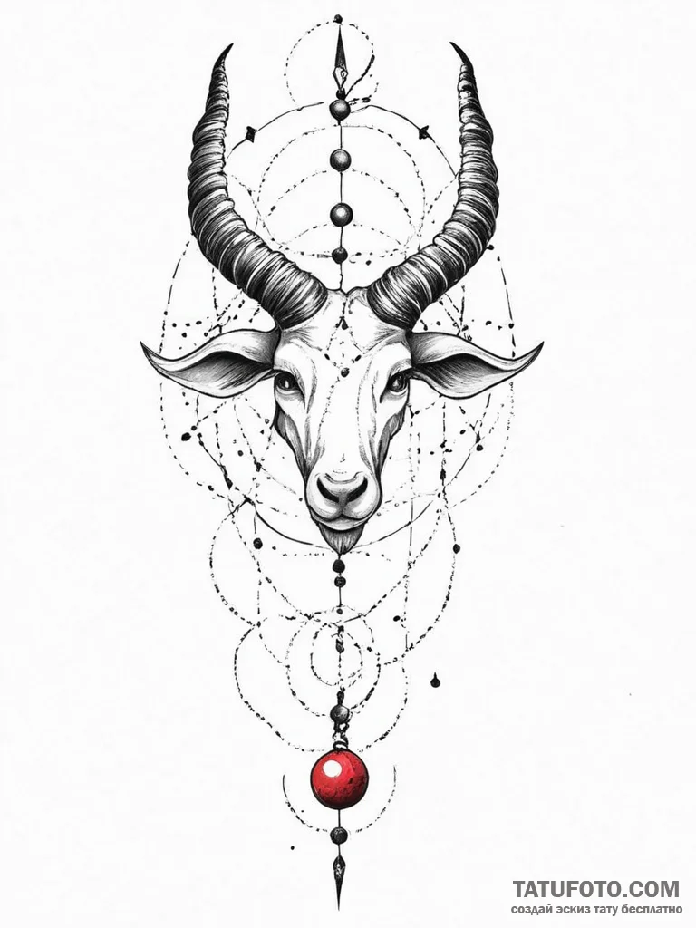 Tattoo sketch capricorn constellation, tattoo... - эскиз тату (№1756329384_0, 27.08.2025 21:16) — Tatufoto.com