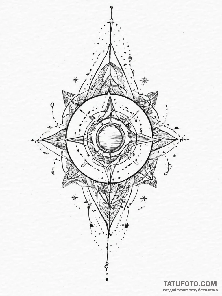 Tattoo sketch cosmic character, tattoo flash... - эскиз тату (№1756329585_0, 27.08.2025 21:19) — Tatufoto.com