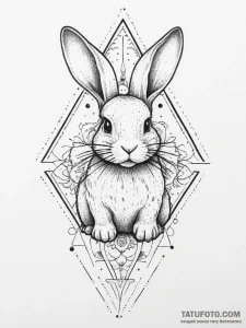 Tattoo sketch slippers with a bunny, tattoo f... - эскиз тату (№1756329986_0, 27.08.2025 21:26) — Tatufoto.com