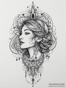 Tattoo sketch desert, tattoo sketch design, s... - эскиз тату (№1756394515_0, 28.08.2025 15:21) — Tatufoto.com