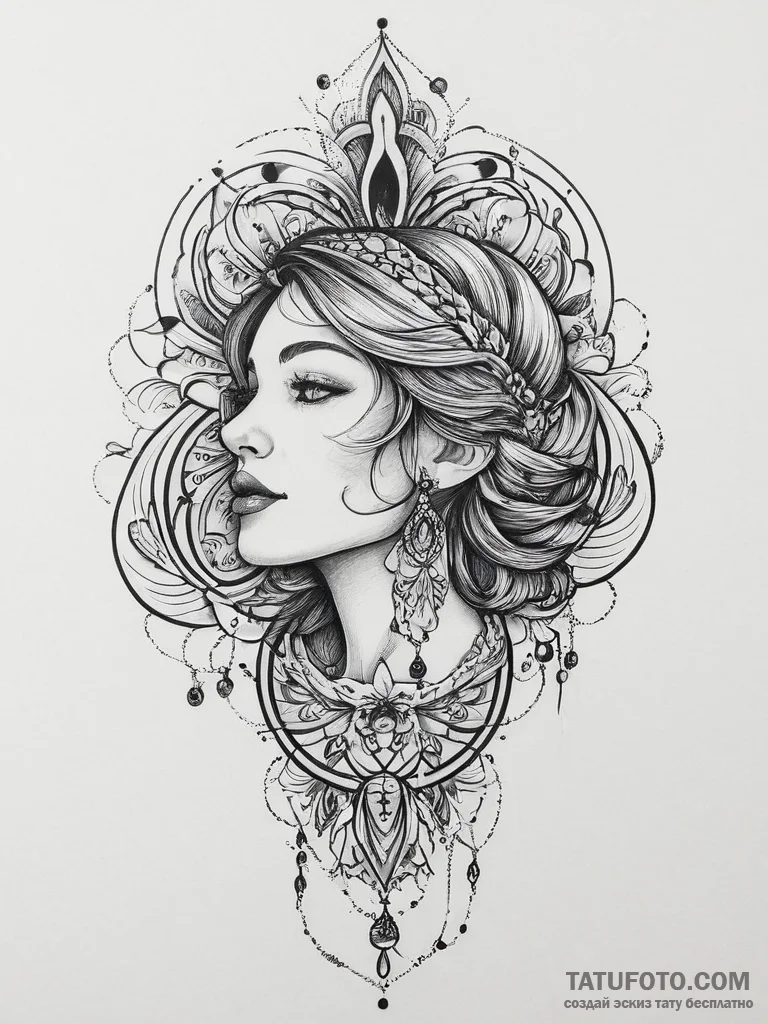 Tattoo sketch desert, tattoo sketch design, s... - эскиз тату (№1756394515_0, 28.08.2025 15:21) — Tatufoto.com