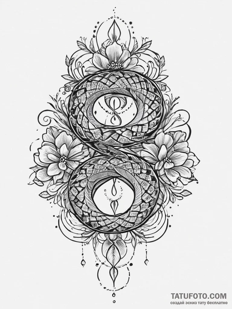 Tattoo sketch snake, tattoo flash sheet desig... - эскиз тату (№1756394719_0, 28.08.2025 15:25) — Tatufoto.com