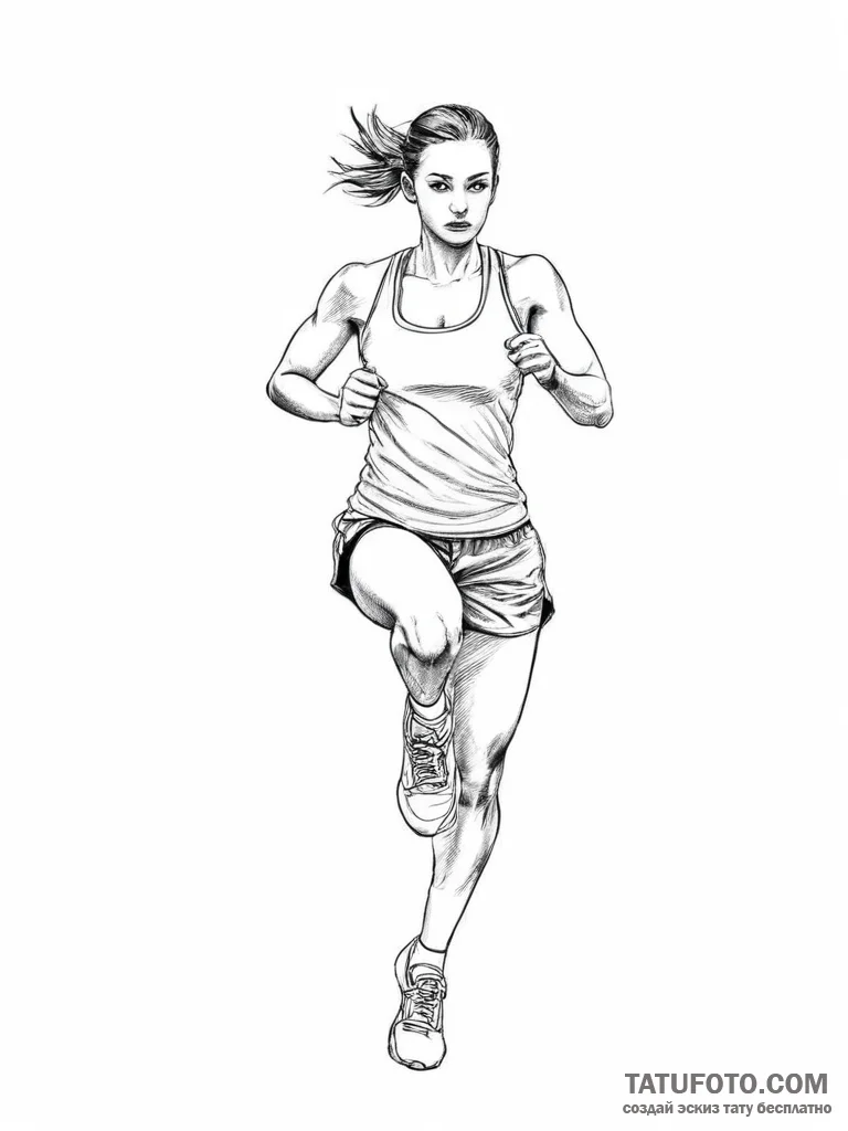 Individual sports & fitness - эскиз тату (№1756395118_0, 28.08.2025 15:31) — Tatufoto.com