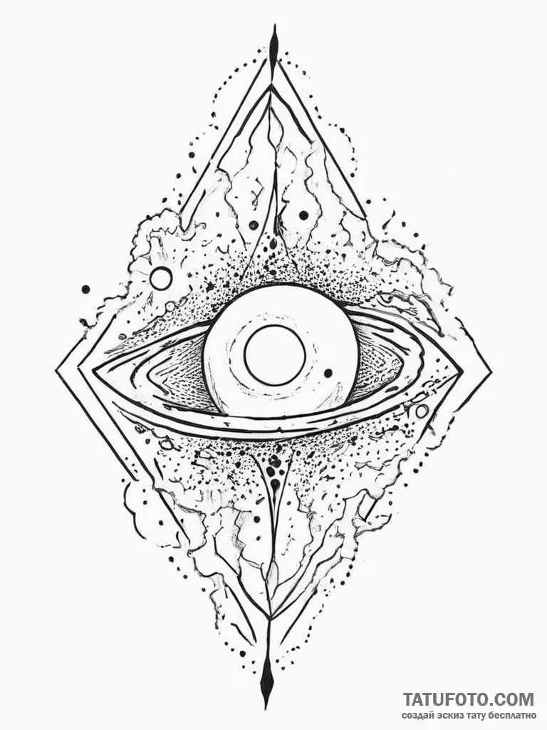 Tattoo sketch cosmic tale, ink illustration f... - эскиз тату (№1756395513_0, 28.08.2025 15:38) — Tatufoto.com