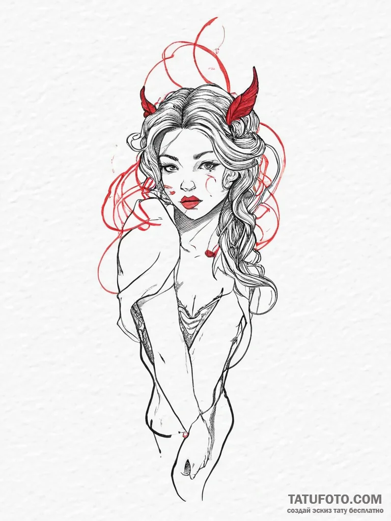 Tattoo sketch nymph tattoo, tattoo drawing ou... - эскиз тату (№1756396506_0, 28.08.2025 15:55) — Tatufoto.com
