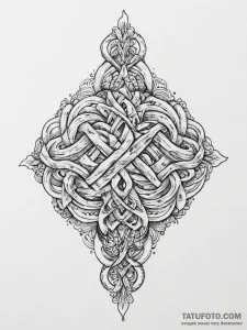 Tattoo sketch hands with a knot, tattoo sketc... - эскиз тату (№1756398684_0, 28.08.2025 16:31) — Tatufoto.com