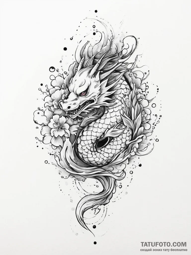 Tattoo sketch cosmic world, ink illustration... - эскиз тату (№1756400664_0, 28.08.2025 17:04) — Tatufoto.com