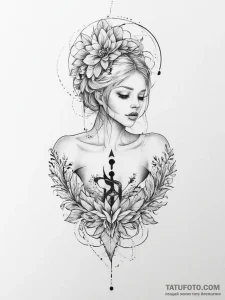 Tattoo sketch soul - эскиз тату (№1756400860_0, 28.08.2025 17:07) — Tatufoto.com