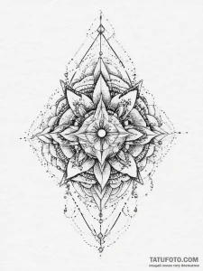геометрия (geometric), ink illustration for t... - эскиз тату (№1756401660_0, 28.08.2025 17:21) — Tatufoto.com