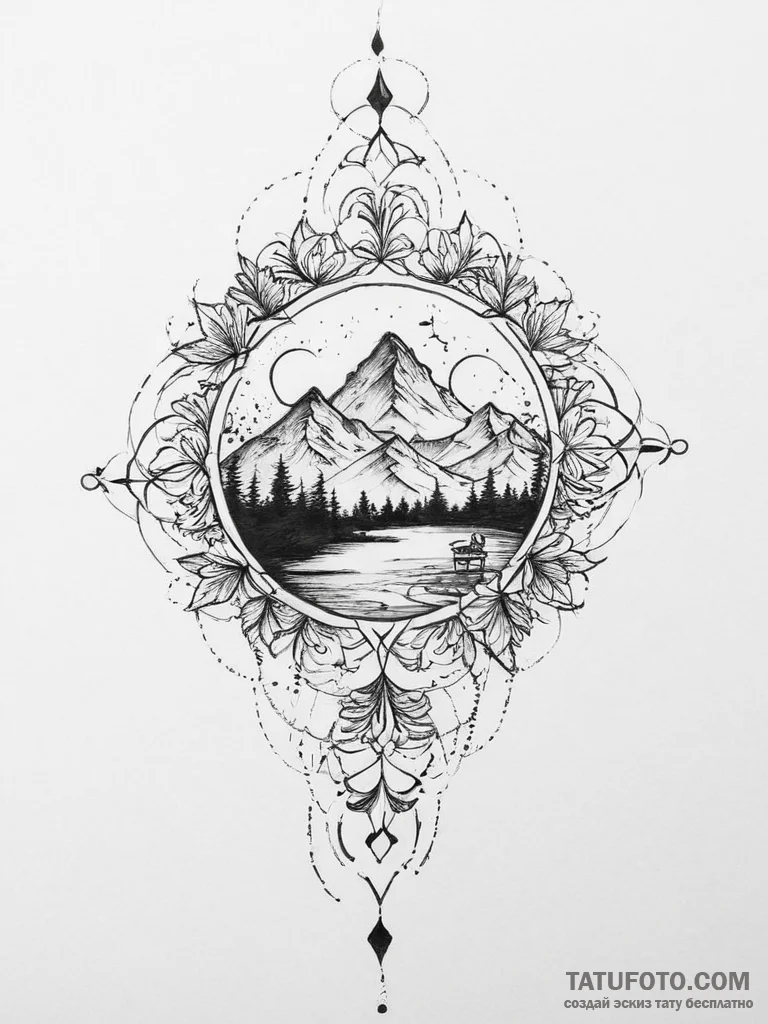 Tattoo sketch world - эскиз тату (№1756402052_0, 28.08.2025 17:27) — Tatufoto.com