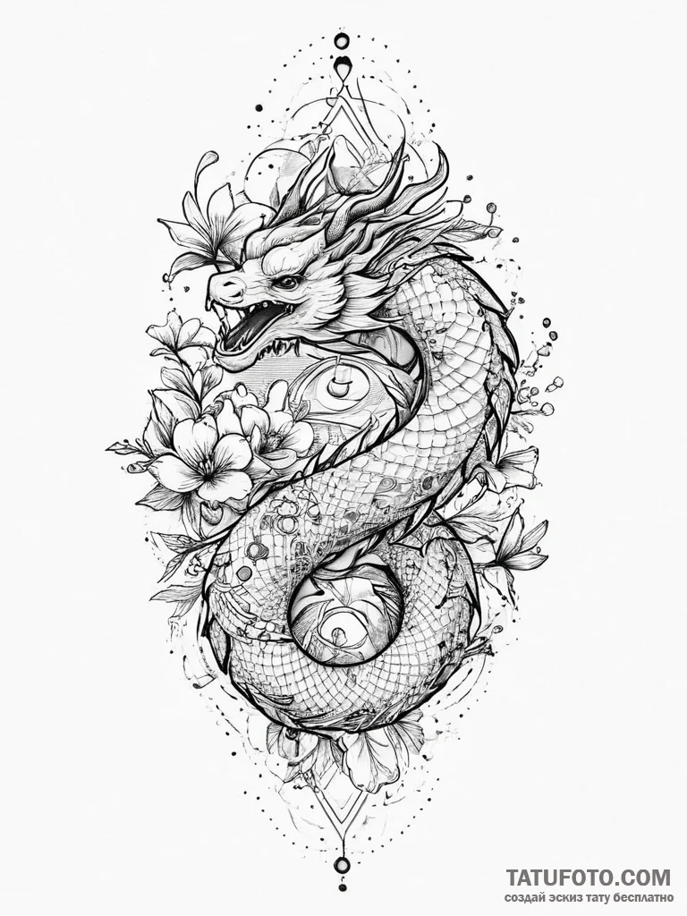 Tattoo sketch nightmare, artistic tattoo sket... - эскиз тату (№1756404052_0, 28.08.2025 18:00) — Tatufoto.com