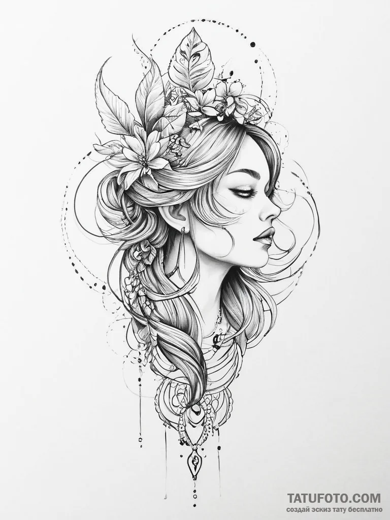 Tattoo sketch silver - эскиз тату (№1756409667_0, 28.08.2025 19:34) — Tatufoto.com