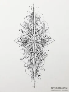 Tattoo sketch map with x, artistic tattoo ske... - эскиз тату (№1756411270_0, 28.08.2025 20:01) — Tatufoto.com