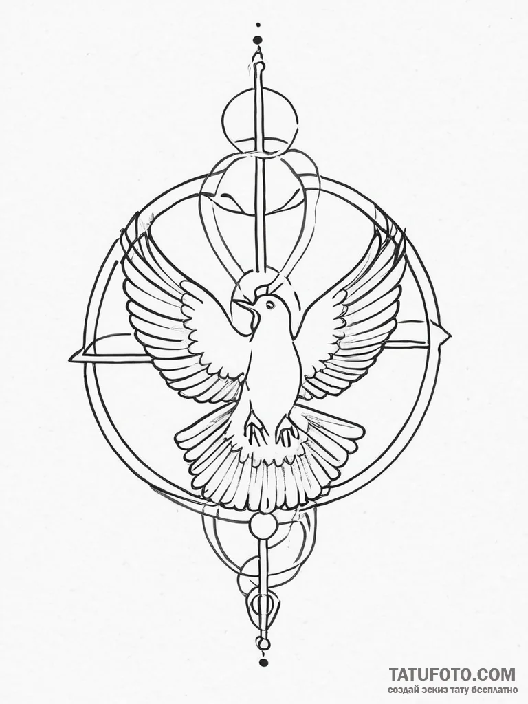 Tattoo sketch hieroglyphic symbol for "peace"... - эскиз тату (№1756417058_0, 28.08.2025 21:37) — Tatufoto.com