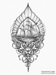 Tattoo sketch shell, concept art for tattoo,... - эскиз тату (№1756427430_0, 29.08.2025 00:30) — Tatufoto.com