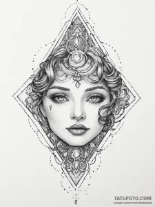 Tattoo sketch opal, tattoo sketch design, on... - эскиз тату (№1756428825_0, 29.08.2025 00:53) — Tatufoto.com