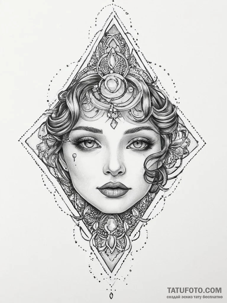 Tattoo sketch opal, tattoo sketch design, on... - эскиз тату (№1756428825_0, 29.08.2025 00:53) — Tatufoto.com