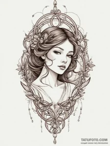 Tattoo sketch nature, ink illustration for ta... - эскиз тату (№1756430189_0, 29.08.2025 01:16) — Tatufoto.com
