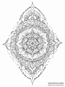 Tattoo sketch blessed seed, tattoo line art,... - эскиз тату (№1756437879_0, 29.08.2025 03:24) — Tatufoto.com