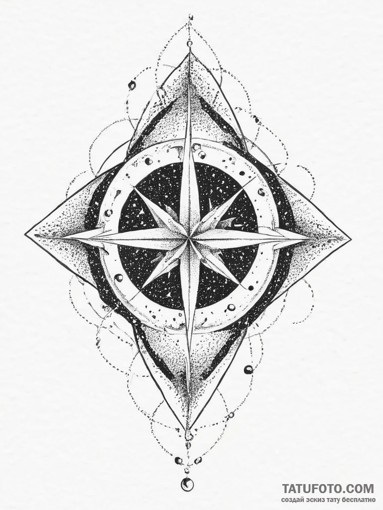 Tattoo sketch cosmic universe, concept art fo... - эскиз тату (№1756440256_0, 29.08.2025 04:04) — Tatufoto.com