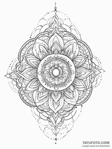 Tattoo sketch cosmic presence, tattoo drawing... - эскиз тату (№1756440848_0, 29.08.2025 04:14) — Tatufoto.com