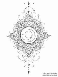 Tattoo sketch cosmic soul - эскиз тату (№1756443616_0, 29.08.2025 05:00) — Tatufoto.com