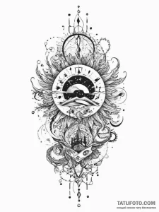 Tattoo sketch cosmic land, tattoo flash sheet... - эскиз тату (№1756445398_0, 29.08.2025 05:29) — Tatufoto.com