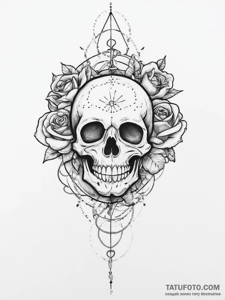 Tattoo sketch cosmic spark, ink illustration... - эскиз тату (№1756445595_0, 29.08.2025 05:33) — Tatufoto.com