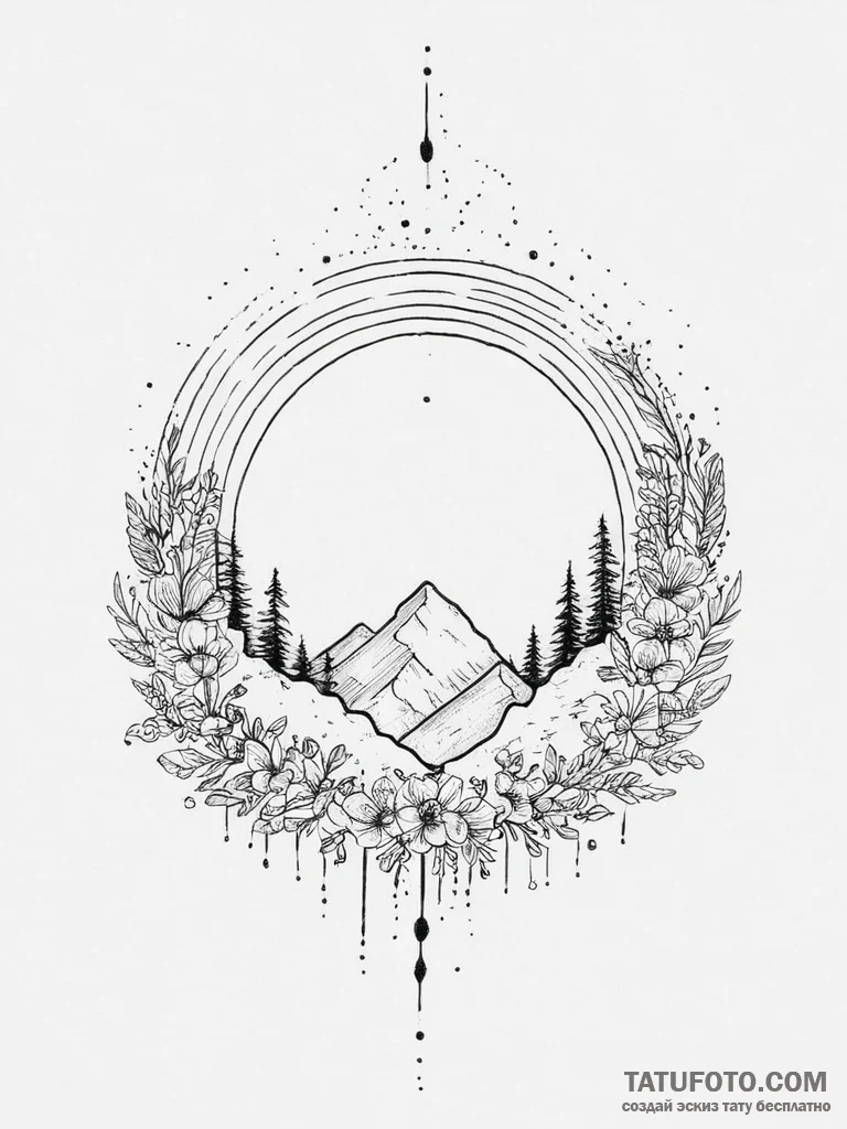 Tattoo sketch rainbow tattoo - эскиз тату (№1756447172_0, 29.08.2025 05:59) — Tatufoto.com
