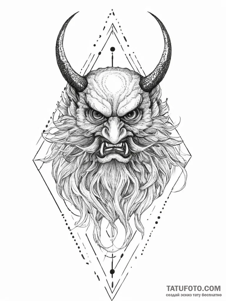 Tattoo sketch tengu, artistic tattoo sketch,... - эскиз тату (№1756447767_0, 29.08.2025 06:09) — Tatufoto.com