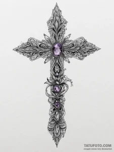 Tattoo sketch amethyst, artistic tattoo sketc... - эскиз тату (№1756448556_0, 29.08.2025 06:22) — Tatufoto.com