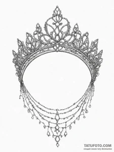 Tattoo sketch tiara tattoo, tattoo line art,... - эскиз тату (№1756448755_0, 29.08.2025 06:25) — Tatufoto.com
